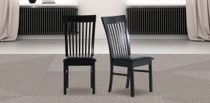 Juego de 2 Sillas Kardian Negro 
