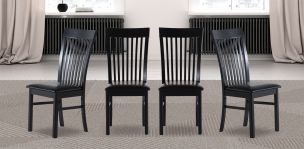 Juego de 4 Sillas Kardian Negro 