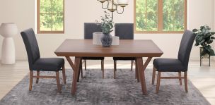 Comedor Matisse con 4 Sillas Gris