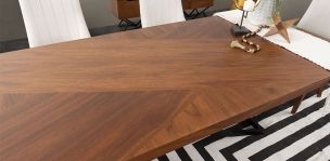 Mesa Comedor Rectangular 240 cm Piastri Café