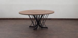 Mesa Comedor Redonda 160 cm Piastri Café
