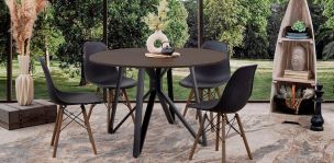 Comedor Redondo Hudson con Sillas Atlas