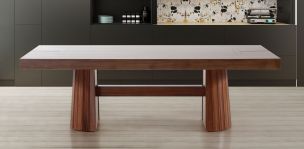 Mesa Comedor Rectangular 240 cm Lynnea Café
