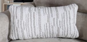  Cojín Decorativo 55 X 35 cm Ishara Pearl Combinado Gris