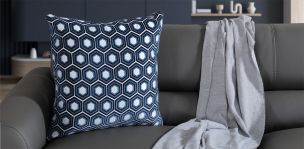 Cojín Decorativo Orion Combinado Azul