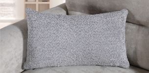 Cojín Decorativo 55 x 35 cm Cose Bone Gris