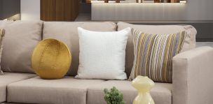 Cojín Decorativo Glass Glow Gris