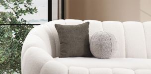 Cojín Decorativo Glass Glow Gris III