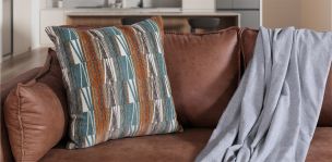 Cojín Decorativo Acosta Sunset Combinado Rojo