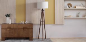 Lámpara de Piso Ava Beige