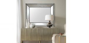 Espejo Rectangular Cercchio Negro