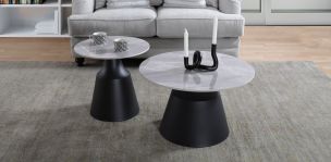 Juego de Mesas Madonna Gris