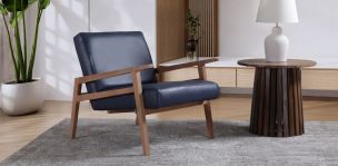 Sillón Briton Café/Azul 