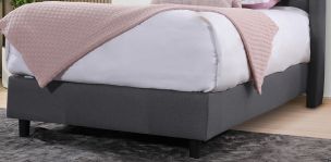 Base de Cama Individual Valeria Gris