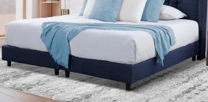 Base de Cama King Size Valeria Azul