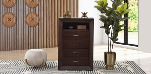 Cómoda Romina Café Oscuro