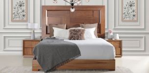 Recámara King Size Libia Café 3 piezas