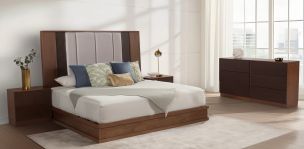 Recámara King Size Nexus Café 4 Piezas