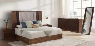 Recámara King Size Nexus Café 5 Piezas
