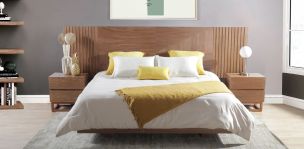 Recámara King Size Zeus Café 5 Piezas