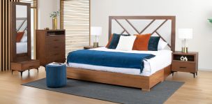 Recámara King Size Rocella Café 5 Piezas