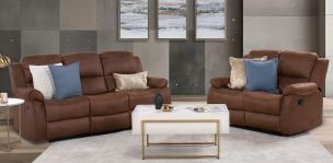 Sala con Reclinables Porto Café 2 Piezas