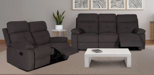 Sala Reclinable Toronto Gris Obscuro