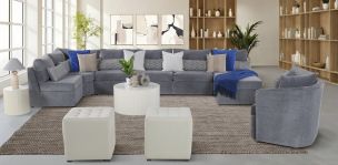 Sala Modular 6 Piezas Alize Gris