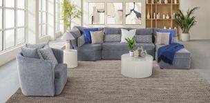 Sala Modular 4 Piezas Alize Gris