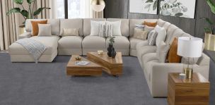 Sala Modular Amira New Beige 6 Piezas