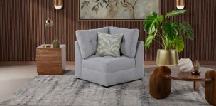 Sillón Esquinero Zonet Gris