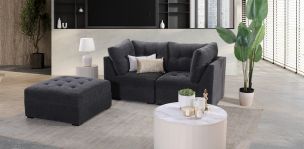 Sala Modular 3 Piezas Fresno Gris Oxford