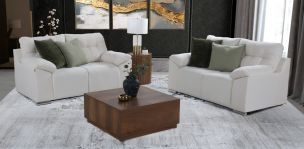 Sala de Dos Sofás 2 Plazas Massiel Beige