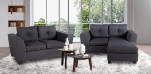 Sala Louis Gris Oxford 2 Piezas