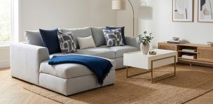 Sala en L Izquierda Odense Gris