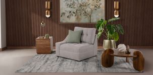 Sillón Brazo Izquierdo Zonet Beige