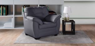 Sillón de Piel Derby Confort Tz Gris