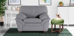 Sillón de Piel Cordoba Tz Gris