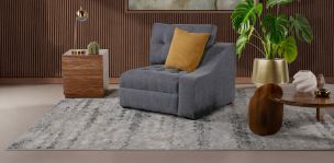 Sillón Brazo Derecho Zonet Gris Oxford