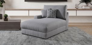 Sillón Largo Brazo Izquierdo Amira New Plata