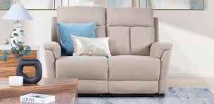 Sofá 2 Plazas con Reclinables Gwen Café