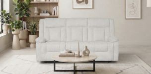 Sofá con Reclinables Isabelle Beige