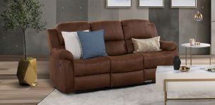 Sofá con Reclinables Porto Café
