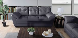 Sofá de Piel Derby Confort Tz Gris