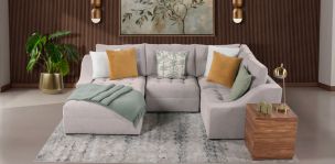 Sala Modular Zonet Beige 4 Piezas