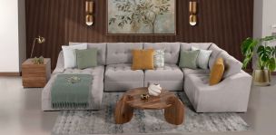 Sala Modular Zonet Beige 5 Piezas