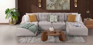 Sala Modular Izquierda Zonet Beige 4 Piezas