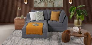 Sala en L Izquierda  Zonet Gris Oxford 