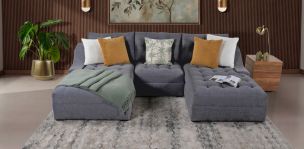 Sala Modular Zonet Gris Oxford 3 Piezas