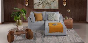 Sala en L Derecha Zonet Gris 